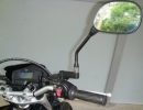 EXTENSOR RETROVISOR UNIVERSAL YAMAHA/TIGER  - PRETO FOSCO