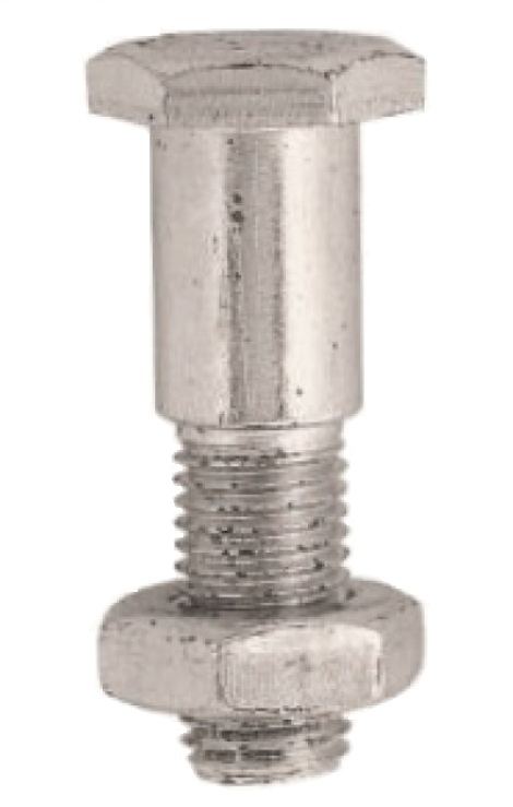 PARAFUSO SEXTAVADO M10 X 38 COM PORCA -CAVALETE LATERAL- [50 UNIDADES] (ZIB)