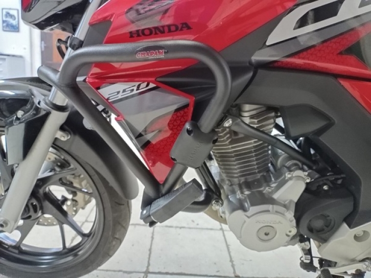 Protetor De Motor E Carenagem Cbx 250 Twister Com Pedaleira