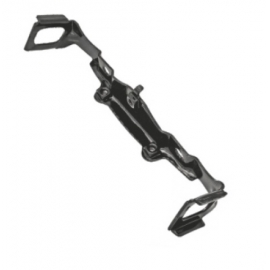SUPORTE DO EMBLEMA E PISCA FRONTAL HONDA CG 125 TITAN/ TODAY 1989-1999 (PLB)