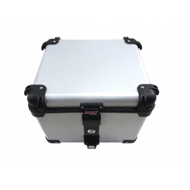 BAULETO CENTRAL EM ALUMINIO 41 LITROS-UNIVERSAL PRATA
